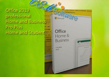 Original Microsoft Office Home And Business 2019 HB PKC Product Key Card Binding Key