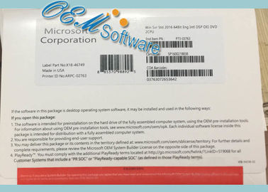 Sealed Packing Windows Server 2016 R2 Standard OEM Software Coa Key Sticker License