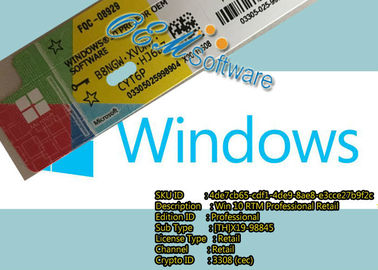 Microsoft Win10 Pro 64 Bit Oem Pack Genunie Windows 10 Pro Product Key