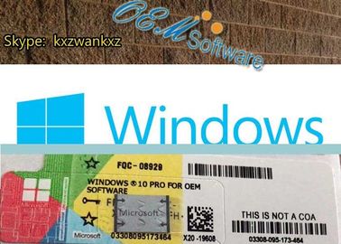 100 % Genuine Windows 10 Coa Sticker , Win 10 Home Product Key X20 Label