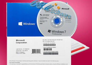 Original Windows 7 Home Premium Pack , Windows 7 Oem Product Key COA Box