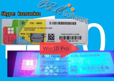 Computer Windows 10 Coa Sticker , Win 10 Professional OEM Key Hologram Label