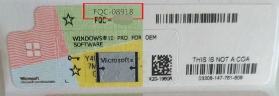 Digital Key Pc Laptop Retail Windows 10 Home Online Activation Key Coa Sticker