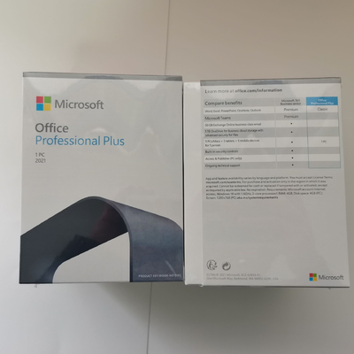 Retail Microsoft Office 2021 Pro Plus Product 5Pc Key For PC