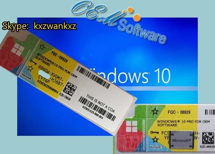 Free Shipping Windows 10 Professional Activation Key X 20 Label COA