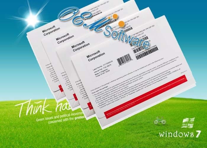 Microsoft Windows 7 Professional 64 Bit Box / Windows 7 Coa Sticker