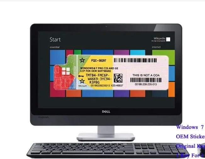 64 Bits Windows 7 Pro Product Key With DVD Online Activation OEM Key